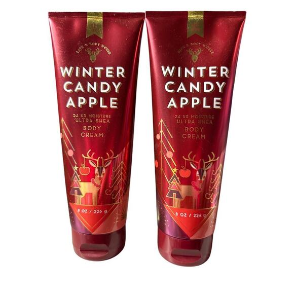 BATH AND BODY WORKS - NEW - WINTER CANDY APPLE body cream - 2 - Picture 1 of 1